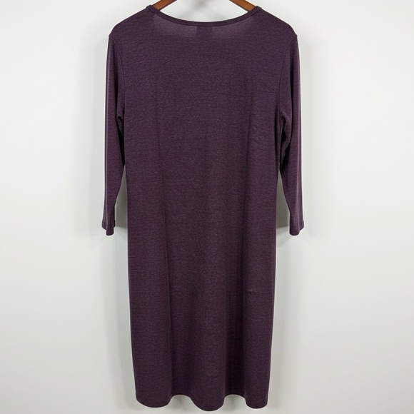Cuddl Duds Women's Heathered Purple Nightgown/Sleepshirt Size Large (L) - Picture 2 of 4